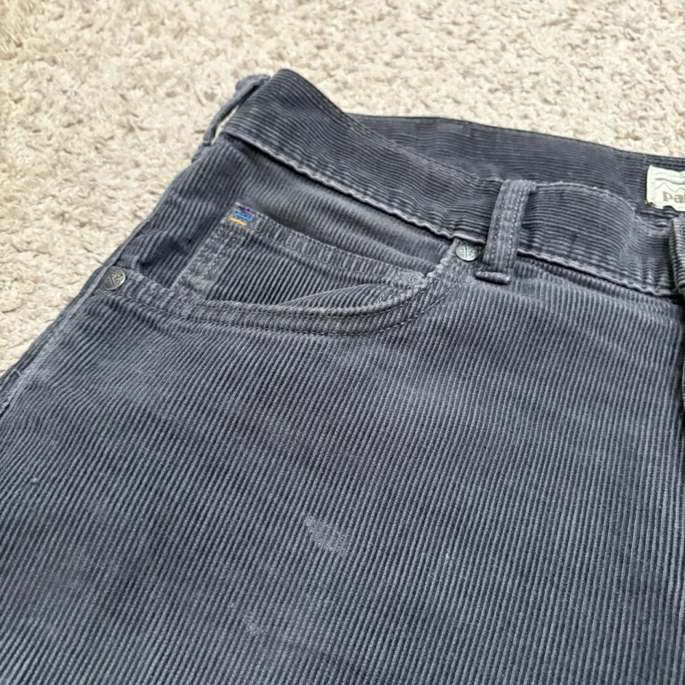 Patagonia Corduroy Pants Men's 32x32 Gray Straight Leg Iron Clad Organic Cotton